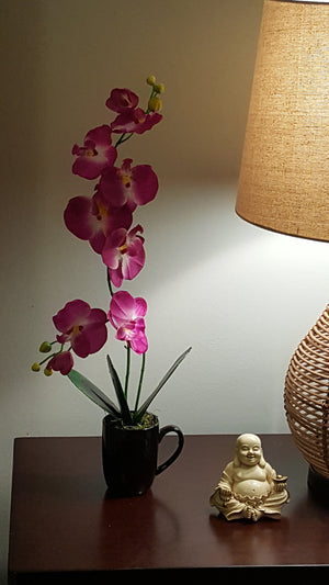Orchids artificial arrangement