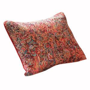 20 X 36 Cotton Filled Pillow Sham with Floral Prints, Multicolor