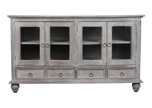 Sunset Trading Cottage Distressed Gray Wood Sideboard 