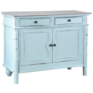Sunset Trading Cottage Cabinet | Buffet | Sideboard | Beach Blue