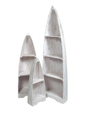 Sunset Trading Cottage 3 Piece Boat Shelves | Distressed White