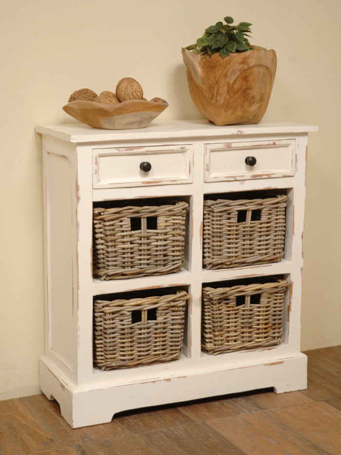 Sunset Trading Cottage Storage Cabinet with Baskets