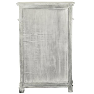 Sunset Trading Cottage Two Door Shutter Cabinet | 2 Shelves and Drawers | Distressed Gray