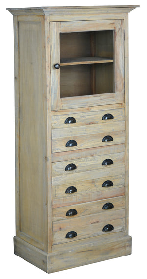 Sunset Trading Cottage Solid Wood Tall Cabinet