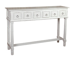 Sunset Trading Cottage Six Drawer Console Table (discontinued)