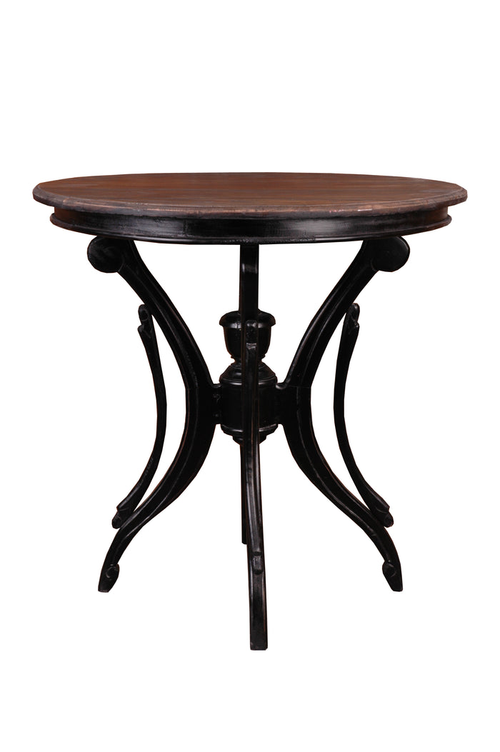 Sunset Trading Cottage Accent Table | Distressed Black and Brown (discontinued)