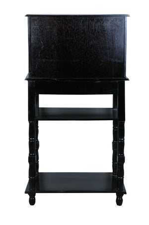 Sunset Trading Cottage Antique Black Writing Table