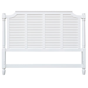 Sunset Trading White Shutter Wood Queen Bed