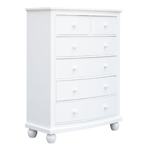 Sunset Trading White Shutter Wood 5 Piece Queen Bedroom Set | 3 Drawer Nightstand