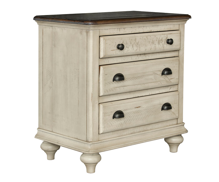 Sunset Trading Shades of Sand 3 Drawer Nightstand