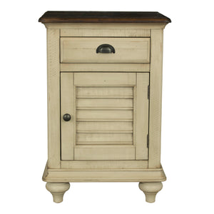 Sunset Trading Shades of Sand Nightstand | Narrow | Drawer | Cabinet