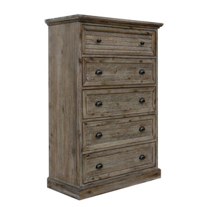 Sunset Trading Solstice Grey 5 Piece Queen Bedroom Set