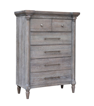 Sunset Trading Fawn Gray 6 Drawer Bedroom Chest
