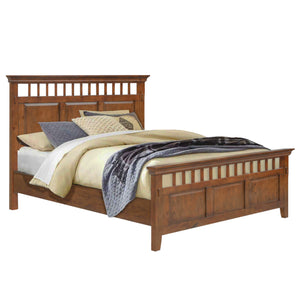 Sunset Trading Mission Bay 5 Piece Queen Bedroom Set | Amish Brown Solid Wood