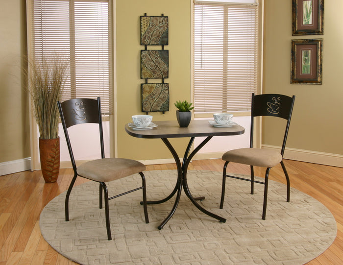 Sunset Trading 3 Piece Dark Cappuccino Dinette Set | Kitchen and Dining Room (discontinued)