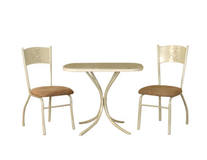 Sunset Trading 3 Piece Light Cappuccino Dinette Set | Kitchen and Dining Room (Discontinued)