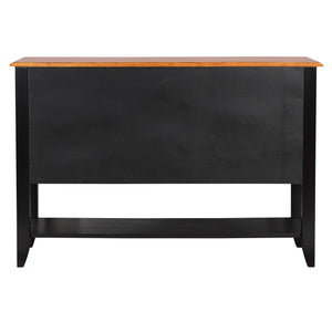Sunset Trading Selections Sideboard with Large Display Shelf | 3 Drawers 2 Storage Cabinets