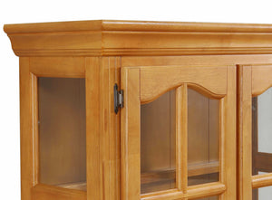 Sunset Trading Keepsake Buffet and Lighted Hutch | Light Oak