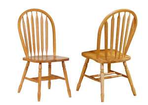 Sunset Trading Arrowback Dining Chair | Light Oak | Set of 2 (discontinued)