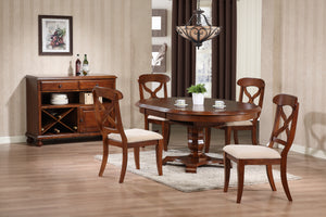 Sunset Trading Andrews Dining Chair | Chestnut | Set of 2