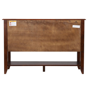 Sunset Trading Andrews Sideboard with Large Display Shelf | 3 Drawers 2 Storage Cabinets