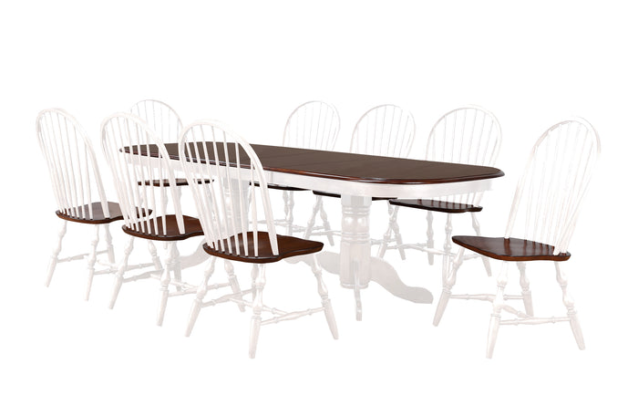 Sunset Trading Andrews 9 Piece Double Pedestal Extendable Dining Set