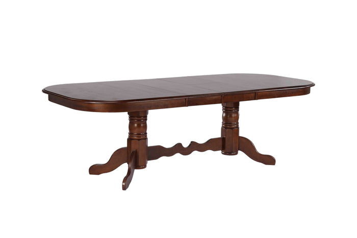 Sunset Trading Double Pedestal Extendable Dining Table