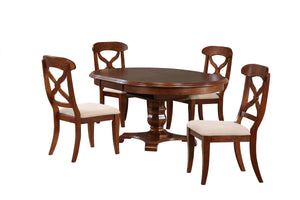 Sunset Trading 5 Piece Andrews Butterfly Leaf Dining Set | Chestnut