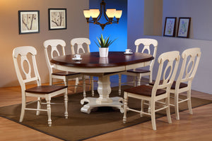 Sunset Trading 7 Piece Butterfly Leaf Dining Set with Napoleon Chairs