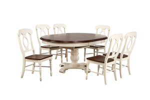 Sunset Trading 7 Piece Butterfly Leaf Dining Set with Napoleon Chairs