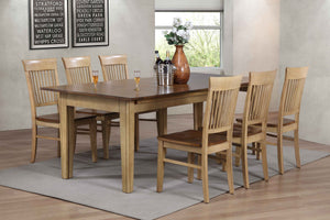 Sunset Trading 7 Piece Brook Rectangular Extendable Dining Table