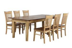 Sunset Trading 7 Piece Brook Rectangular Extendable Dining Table