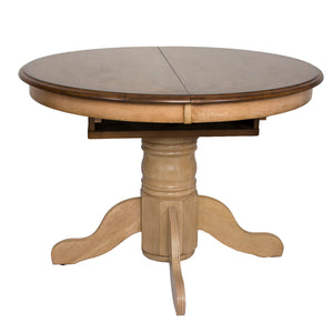 Sunset Trading 5 Piece Brook Round or Oval Butterfly Leaf Dining Set | Napoleon Chairs