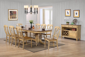 Sunset Trading 10 Piece Brook Double Pedestal Extendable Dining Set with Server