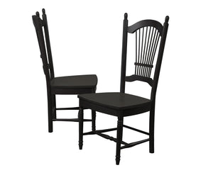 Sunset Trading 42" Allenridge Dining Chair | Antique Black | Set of 2