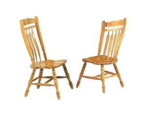 Sunset Trading 42" Aspen Dining Chair | Light Oak | Set of 2