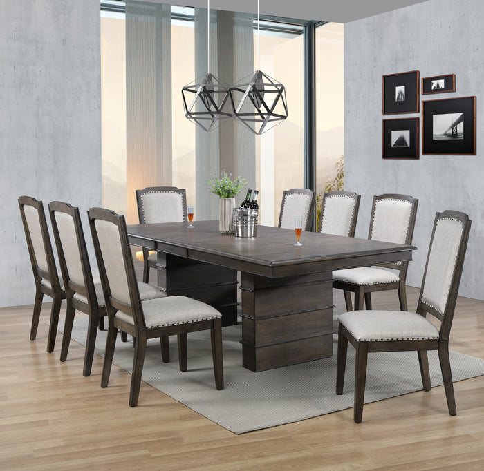 Sunset Trading Cali 9 Piece Extendable Dining Set 