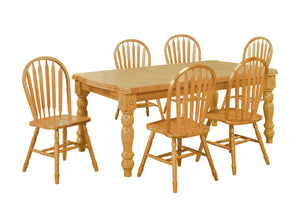 Sunset Trading 7 Piece Extendable Dining Set with Arrowback Chairs (Discontinued)
