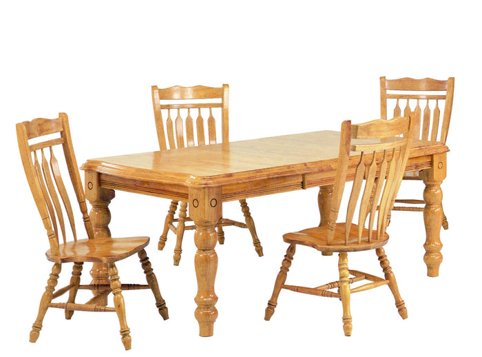 Sunset Trading 5 Piece Extendable Dining Set with Aspen Chairs