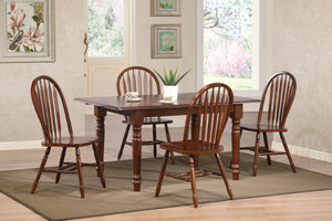 Sunset Trading Andrews 5 Piece Butterfly Dining Set with Arrowback Chairs (discontinued)