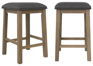 Sunset Trading Saunders 3PC Console Bar Table & Stool Set with Charging Station