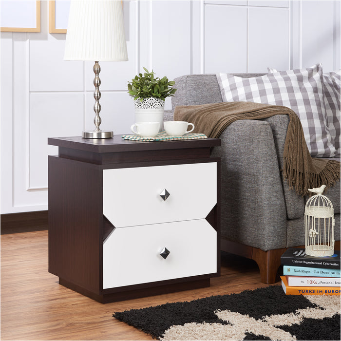 Nouvel Two-tone Storage End Table