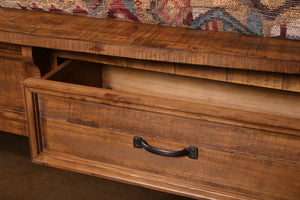 Sunset Trading Rustic City Queen Bed | Storage Drawers