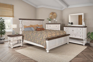 Sunset Trading Rustic French 5 Piece Bedroom Set