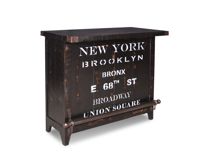 Sunset Trading Graphic 12 Bottle Wine Bar with Storage