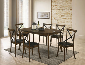 Marcan Transitional 7-Piece Wood Dining Set