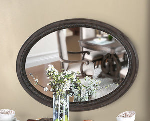 Dana rustic Style oval mirror