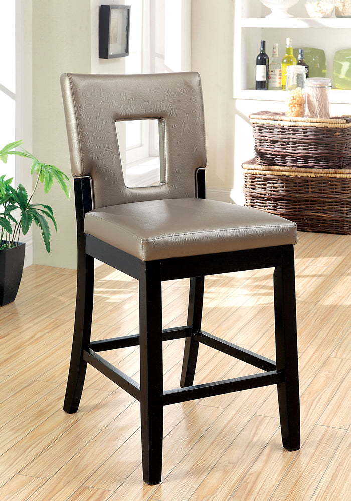 Singular Contemporary Padded Counter Height Chairs (Set of 2)