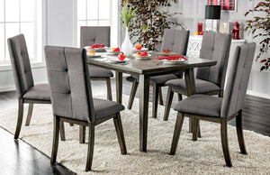 Halena Mid-Century Modern Rectangular Dining Table in Gray