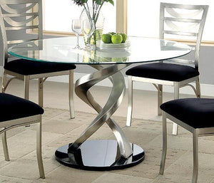 Drumond Contemporary Stainless Steel Dining Table